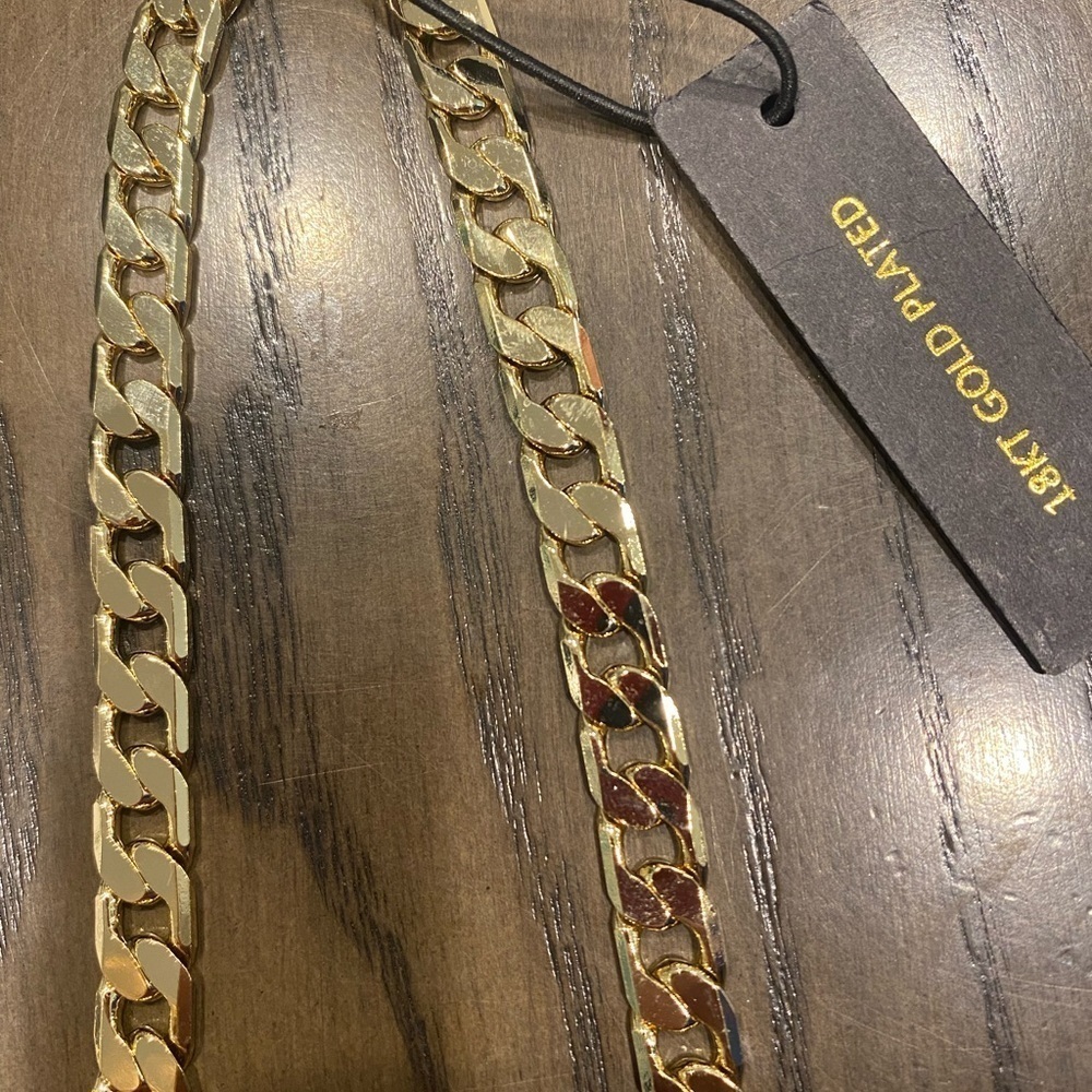 18k Gold Plated Necklace - 24" Length - New